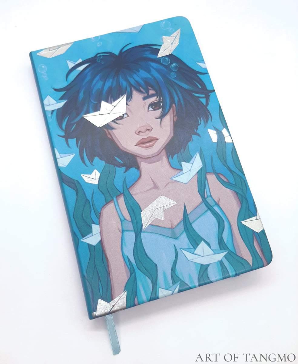 Swimming Thoughts Hardcover Journal [Blank] - Art of Tangmo
