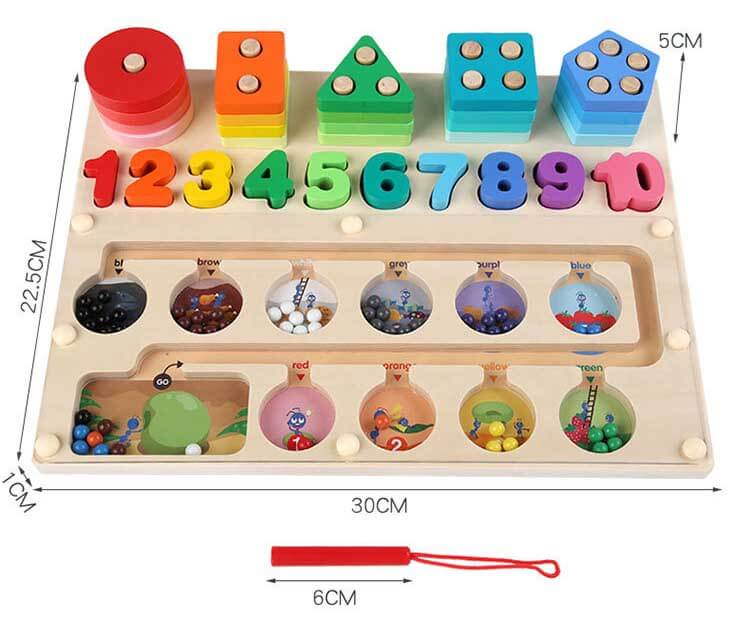 Wooden Quantity Color Classification Toys Set | Shinymarch