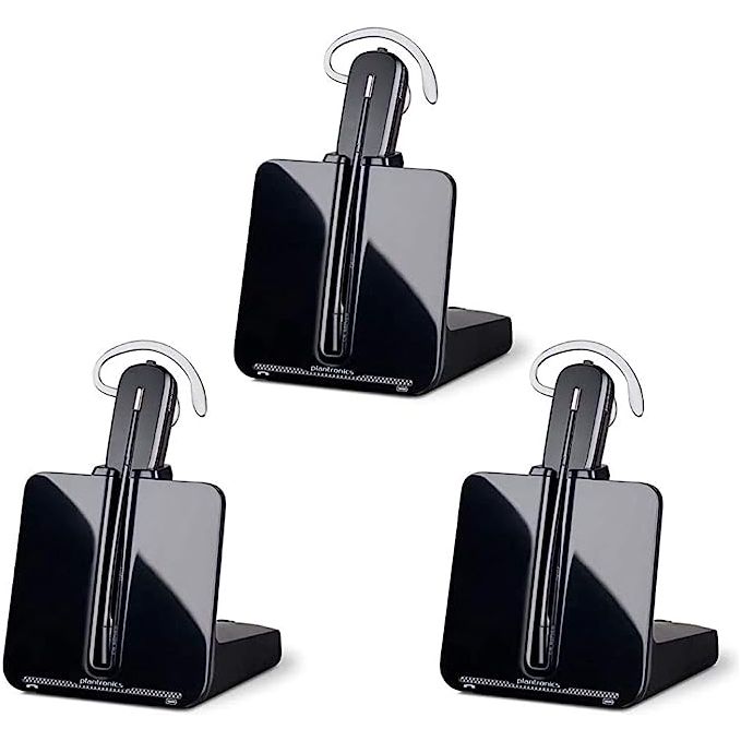 Plantronics CS540 DECT Wireless Headset, Convertible, 3-Pack