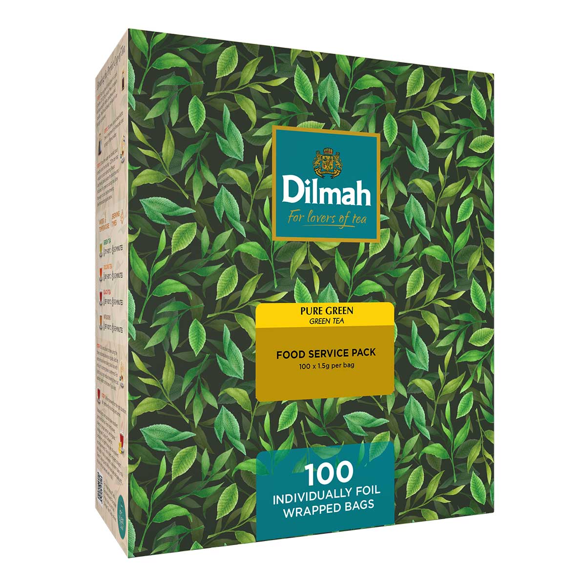 Dilmah Groene thee | Pure Green 100 theezakjes Dilmah