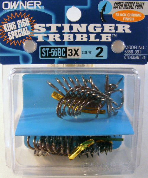 Owner Stinger Treble Hook 3X ST-56 Pro Pack