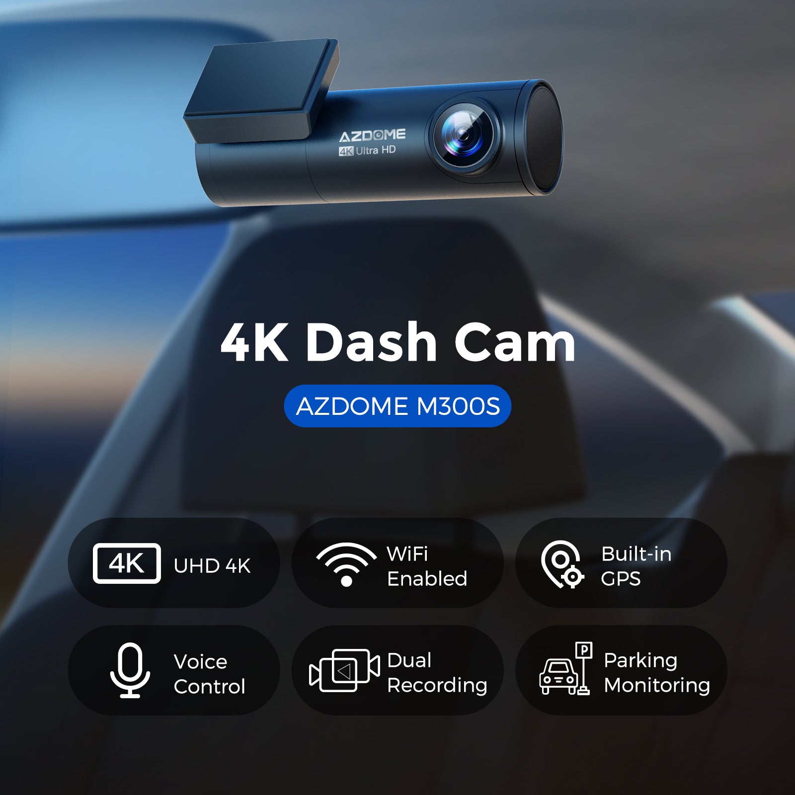 Dual Front and Rear Dash Cam: Wifi, HD, GPS & More