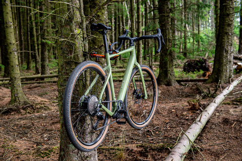 bike suspended from tree using altangle hangar connect