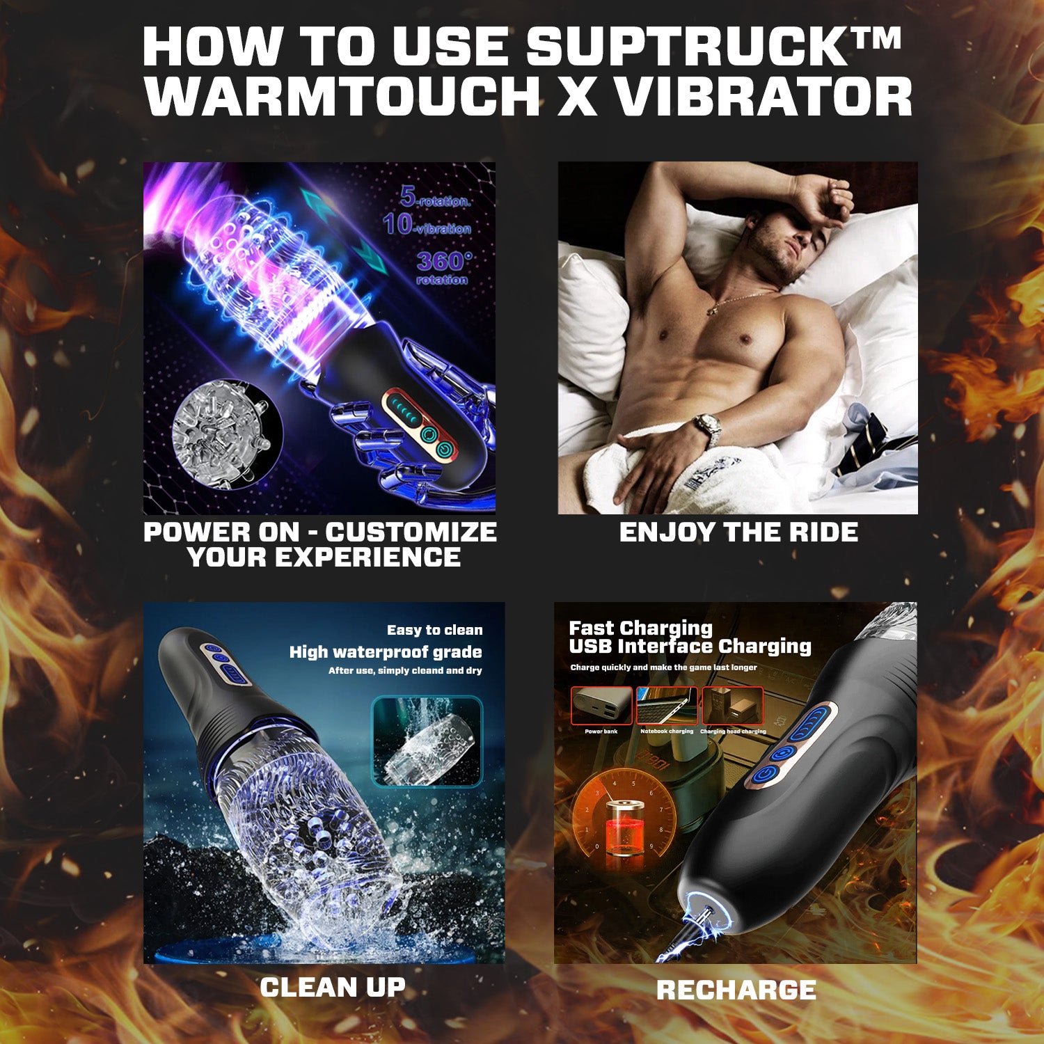 SUPTRUCK™ WarmTouch X Vibrator