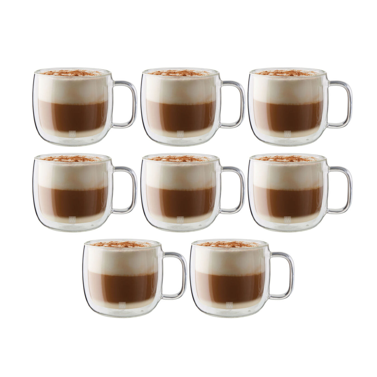 TURIN Glass Espresso Cups, Double-Walled Glass