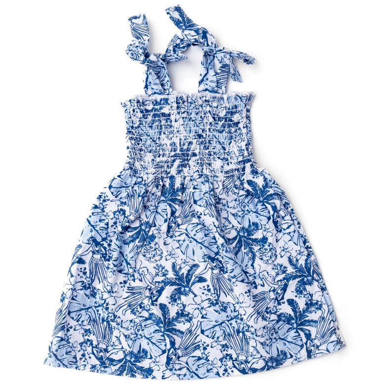 Shade Critters Smocked Dress - Tiki Tides