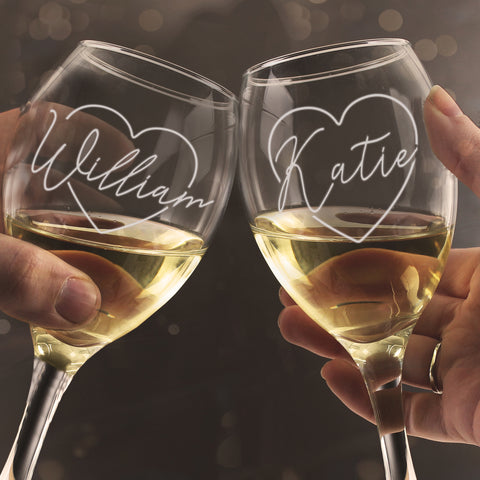 personalised wine glasses