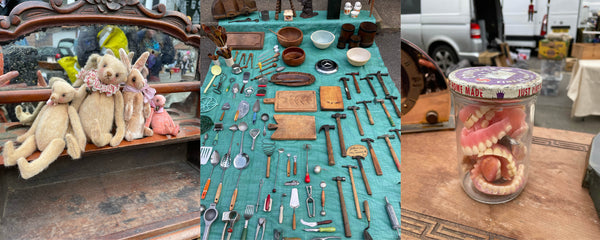 Picture of antique items at a market