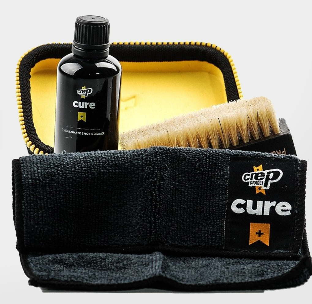 Crep Protect Shoe Protector Spray & CURE Kit - Premium Sneaker Cleaning  Kit, with Brush, Solution (100ml), Microfibre Cloth and Reusable Pouch
