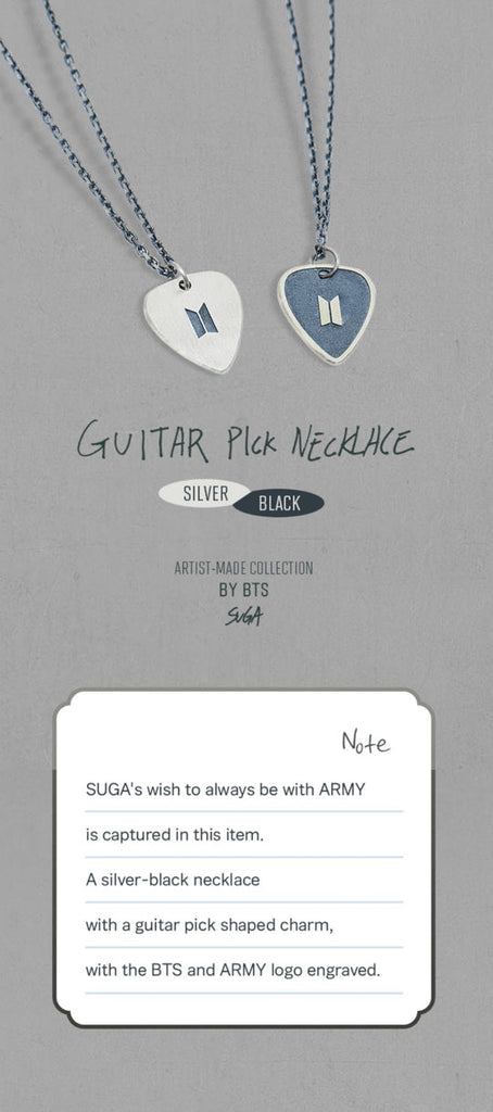 ☆新品☆[SUGA] GUITAR PICK NECKLACE BLACK www.krzysztofbialy.com