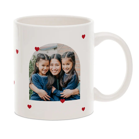 Mug personnalisé pour la fête des mères avec une maman et ses deux filles