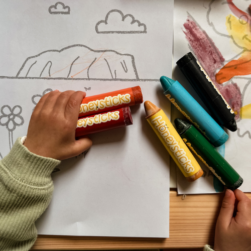 Buy Honeysticks Pastel Original Beeswax Crayons at NAKED BABY NZ