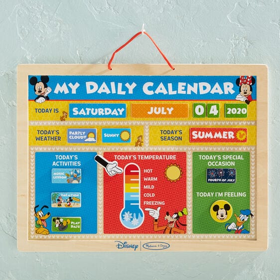 melissa and doug mickey mouse my magnetic daily calendar