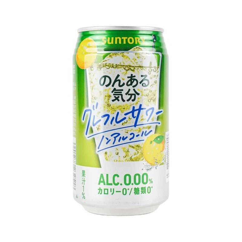 【自营】日本SUNTORY三得利 无酒精鸡尾酒饮料 柚子味 350ml 微醺无酒精碳酸汽泡酒味饮料
