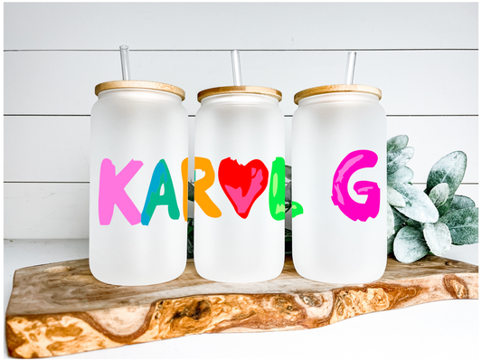 Karol G - 16oz UV DTF Cup Wrap