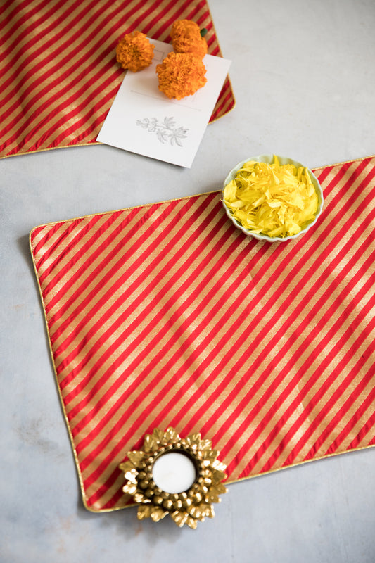 Gatherings by CP Gold Plaid Paper Table Runner