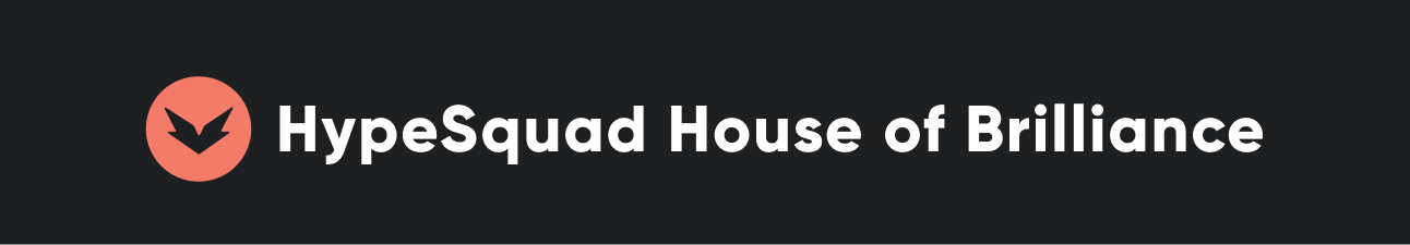 Discord HypeSquad House of Brilliance Badge