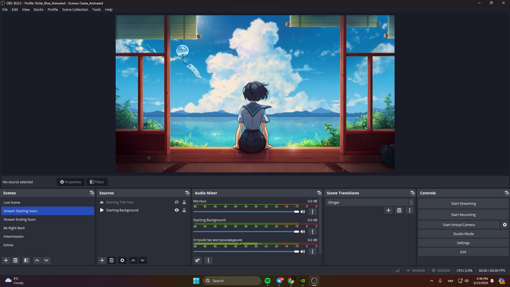 OBS Studio Interface