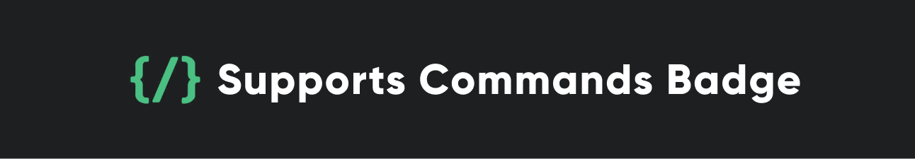 Discord Supports Commands Badge