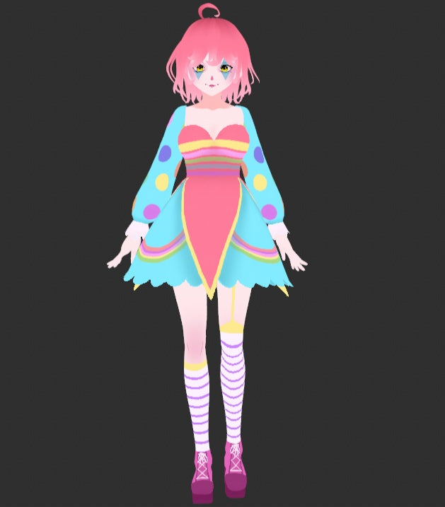 Clowncore Free 3D VTuber Model by salemm