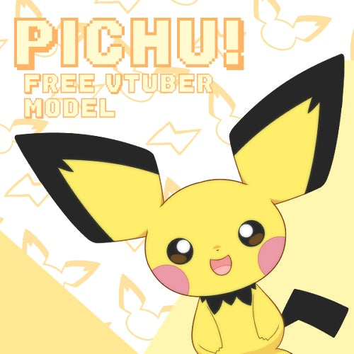 Pichu Free 2D VTuber Model by raddleii