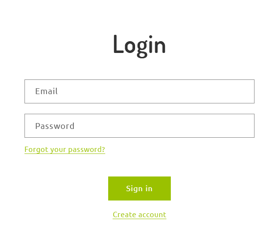 A picture of our login page.