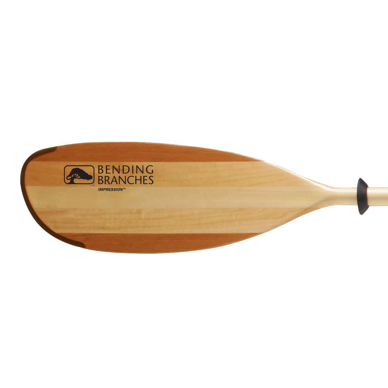 Bending Branches Impression Wood 2-Piece Kayak Paddle blade face