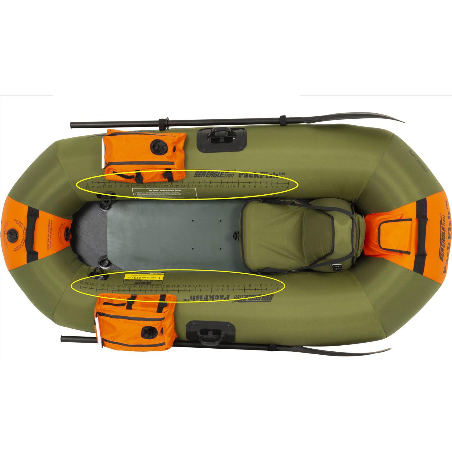 Sea Eagle PackFish7 Fishing Kayak Deluxe Package