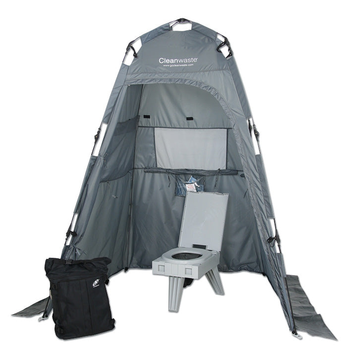 Cleanwaste Toilet System Kit with Shelter