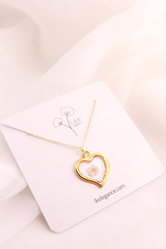 Lotus Themed Heart Shaped Gold Pendant | PC Chandra Jewellers