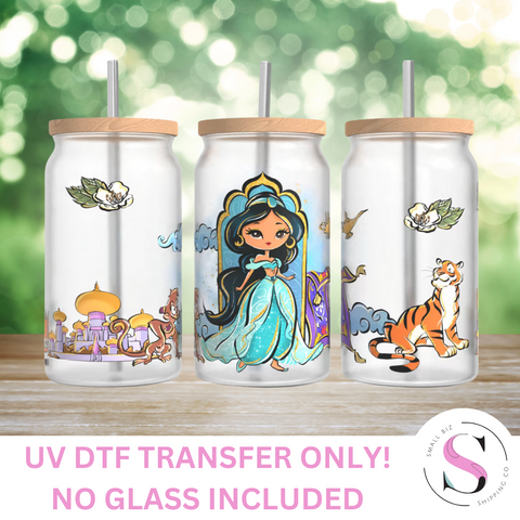 UV DTF - Disney Valentine's Day Bundle - 16 Oz Libbey Glass Cup Wrap