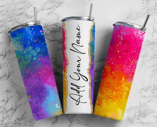 Purple Glitter Add Your Own Name, 20oz Sublimation Tumbler Designs, Skinny  Tumbler Wraps Template - 34 PATTERN