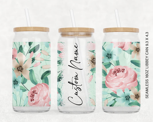 16 Oz Libbey Glass Can Mockup for Canva Graphic by sublimation