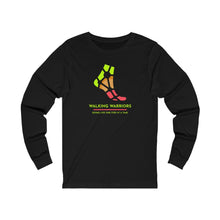Load image into Gallery viewer, WALKING WARRIORS: Unisex Jersey Long Sleeve: Green/Red (2 colors)
