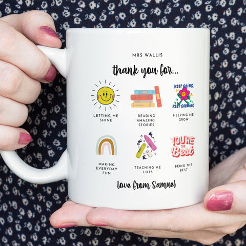 Personalised teacher mug gift