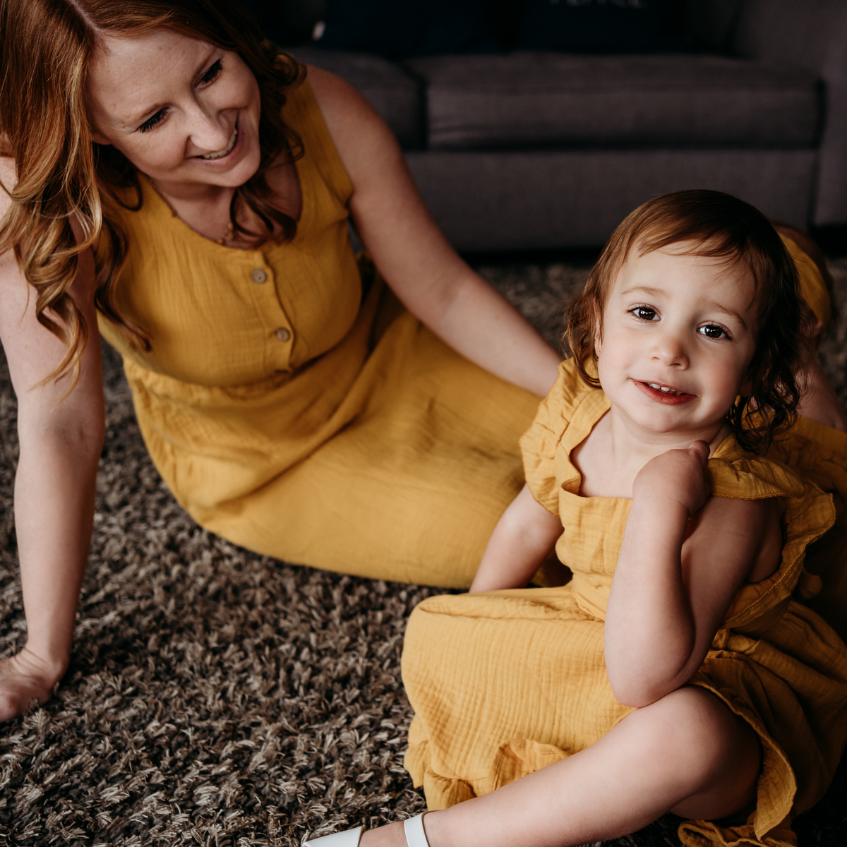 Yellow Maxi Matching Mommy & Me Dress - Women