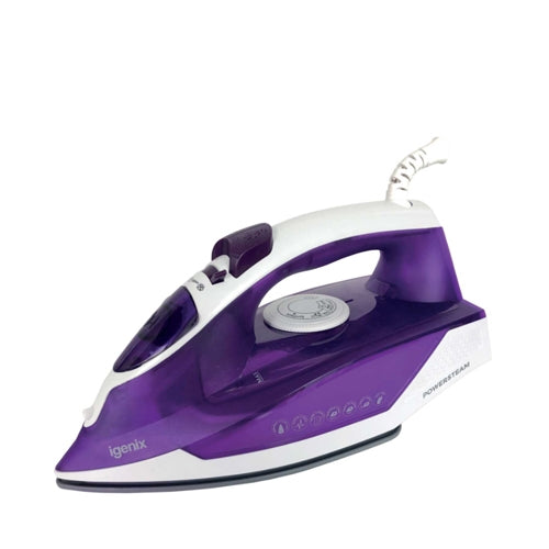Igenix Steam Iron 2000W White/Purple