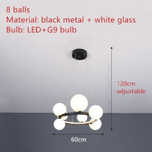 Charger l&#39;image dans la galerie, Nordic LED Bubble Chandeliers With Transparent Glass
