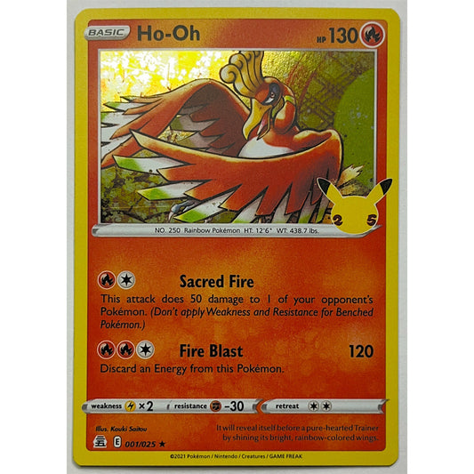 Pokemon Lugia & Ho-oh Holo celebrations cards