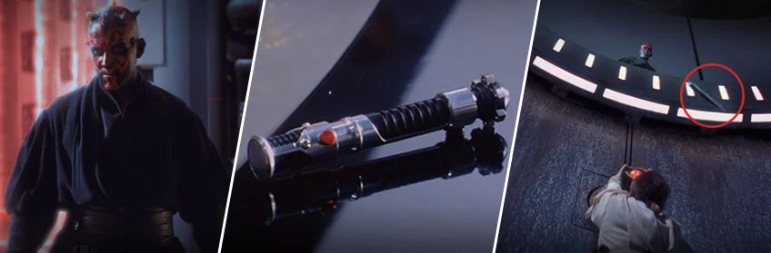 La Spada Laser di Obi-Wan lanciata da Darth Maul