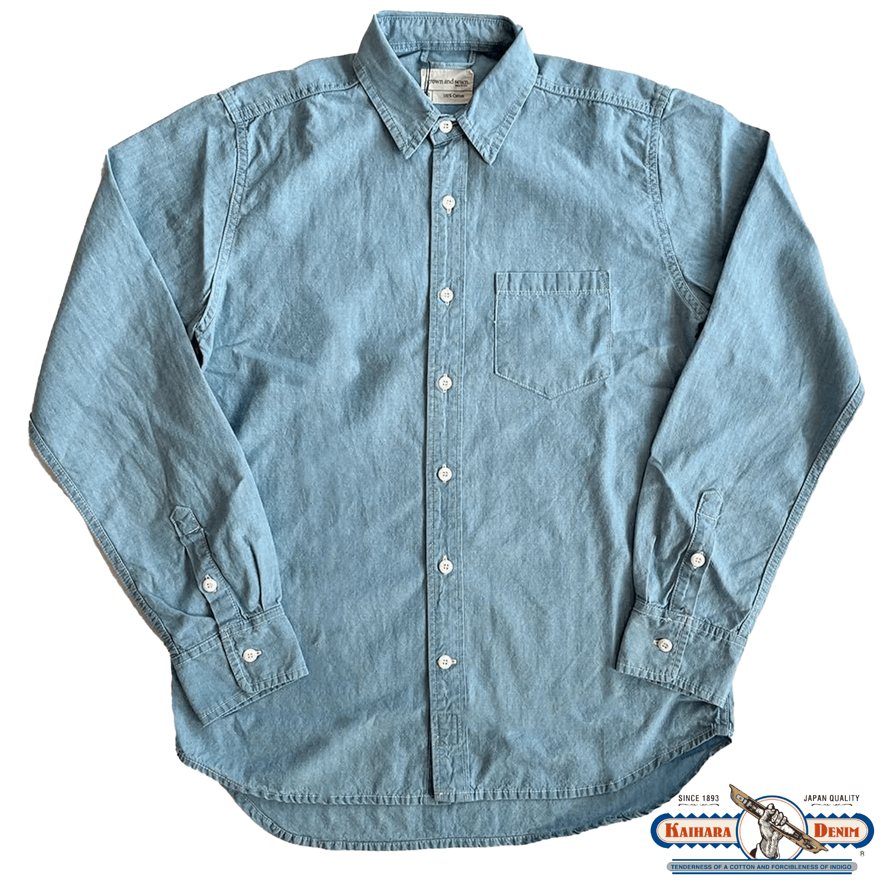 Dean - Indigo Chambray Shirt - grown&sewn