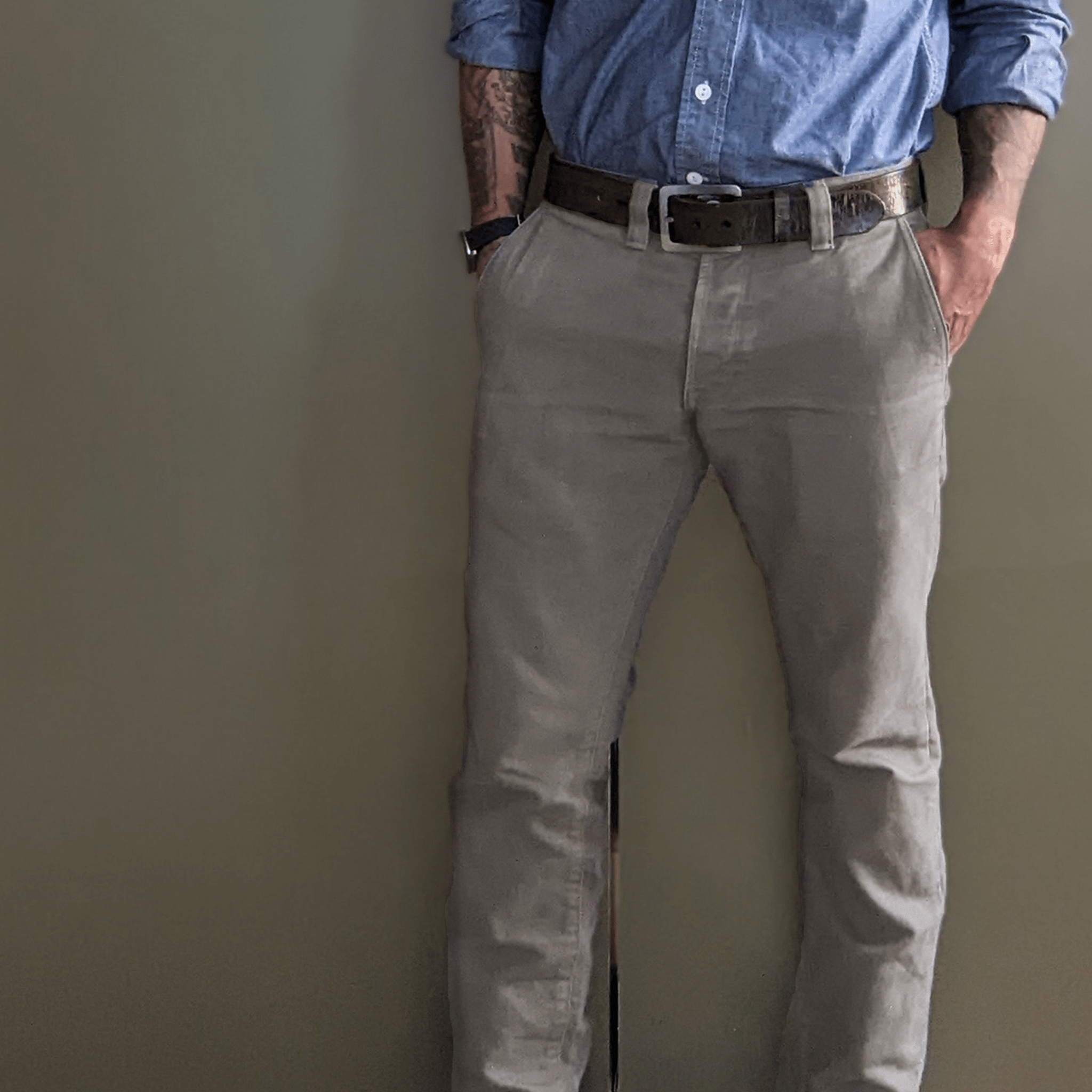 Foundation Canvas Pant - Asphalt Grey - grownsewn product image