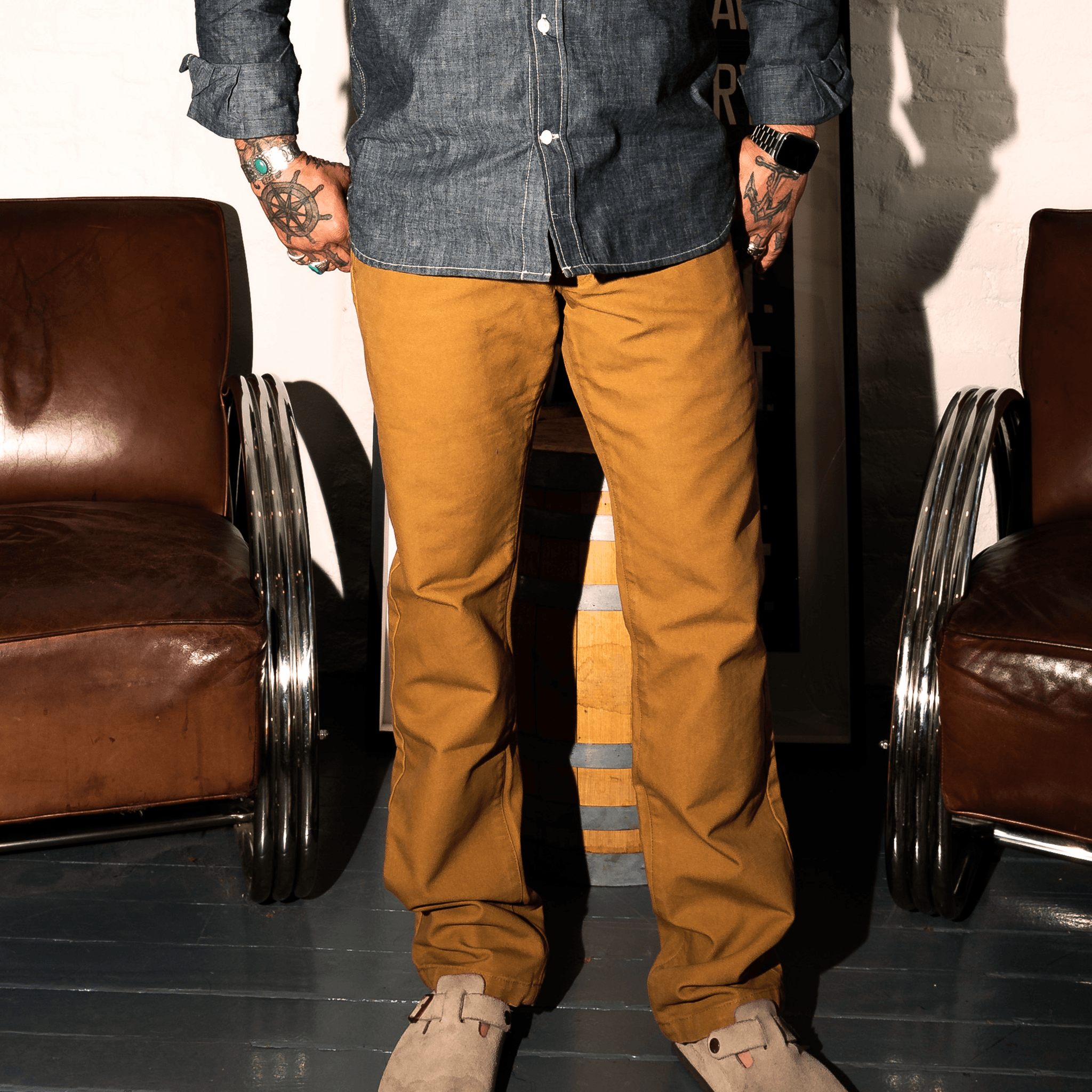 Foundation Canvas Pant - 12 oz. - Camel - grown&sewn