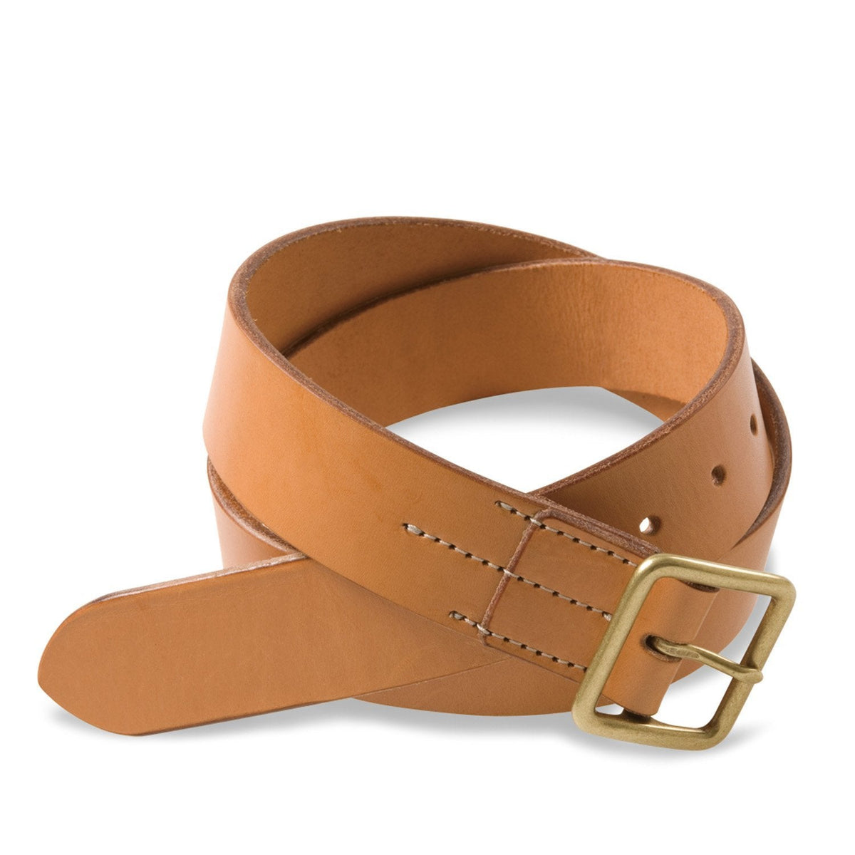 Natural Vegetable Tanned Leather Belt Grownandsewn