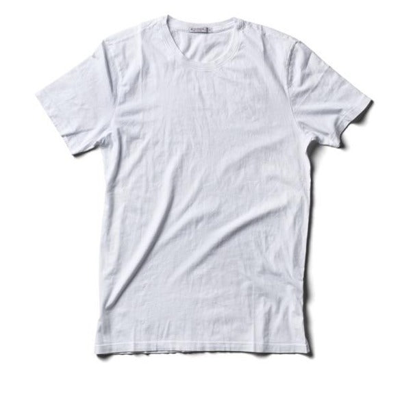 USA Crew Neck T-Shirt - Knit Cotton - White