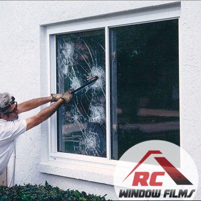 demonstration the strength of security window film 