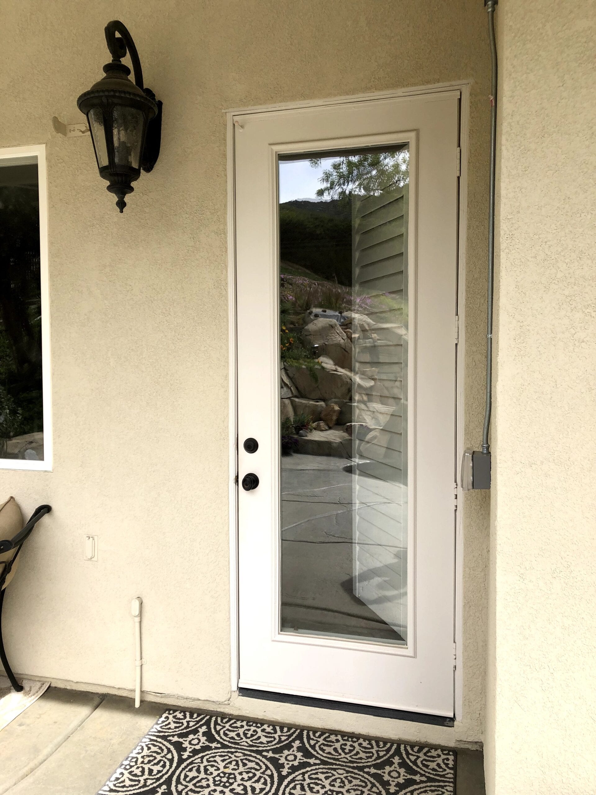Before installing a dual reflective film in murrieta on a door 