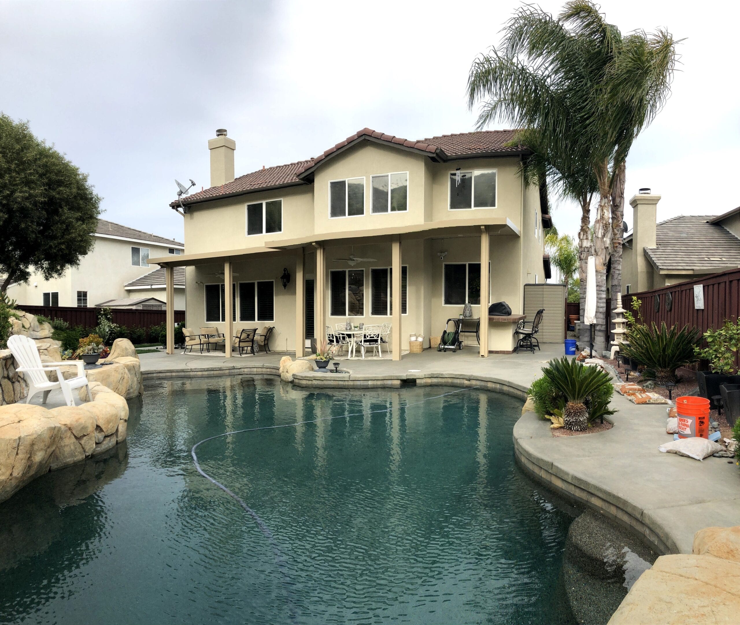 Dual Reflective Window film installation on a home in murrieta ca | Home window tinting murrieta