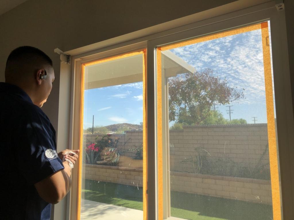 installing security window film attachment system on a home window 