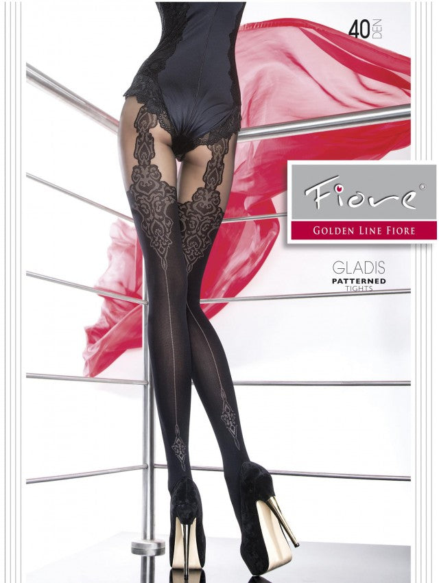 Fiore Twist Again Checked Patterned Tights